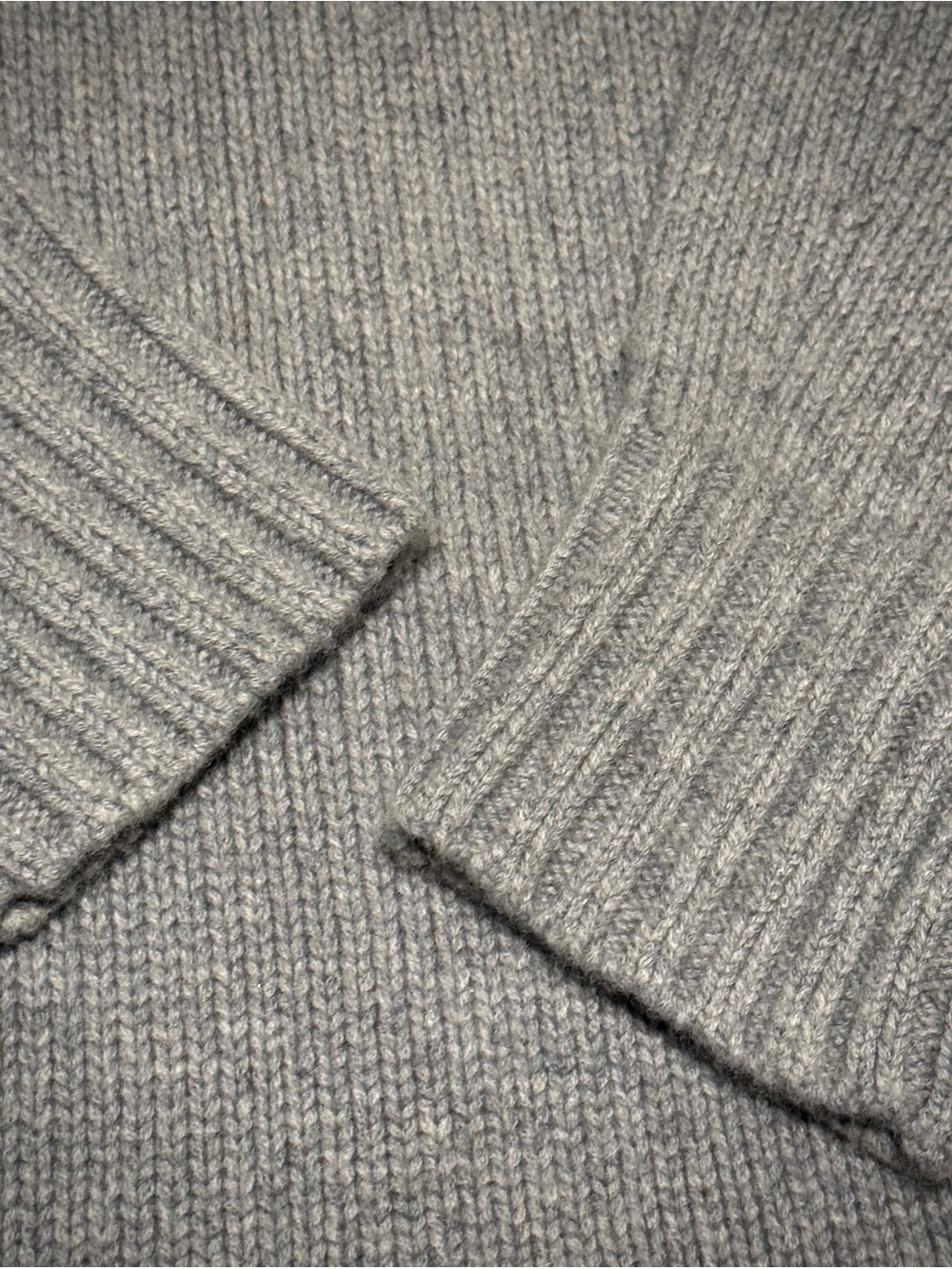 Cos Chunky Cashmere Crew Neck Sweater M Grey - Picture 2 of 3